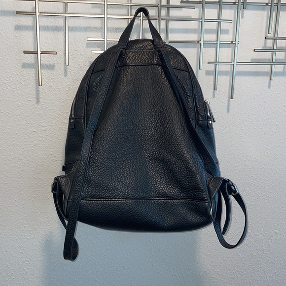 Michael Kors Rhea Black Leather Backpack - Picture 7 of 12